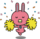 応援するNOVAウサギ